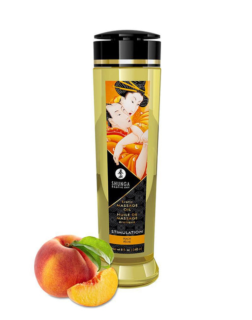 Shunga - Massageolie - Stimulation Peach - 240 ml-Erotiekvoordeel.nl