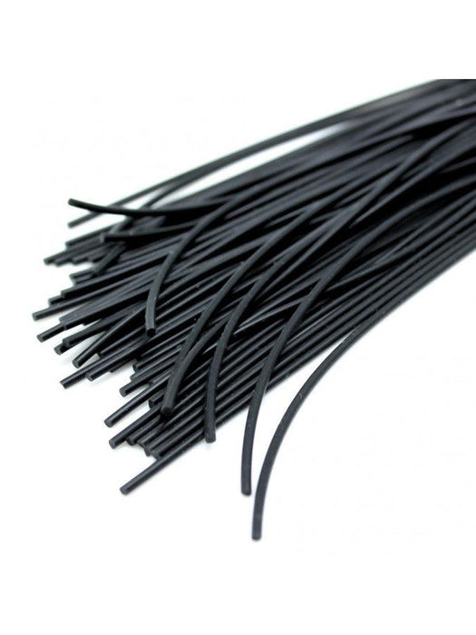 Siliconen Flogger Zweep 48 strengen - Zwart