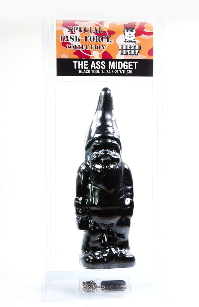 The Ass Midget - Kont Kabouter XXL Anaal Dildo - Zwart