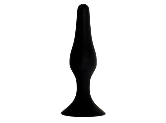 Virgite - Buttplug Met Zuignap 11,5 cm - Zwart