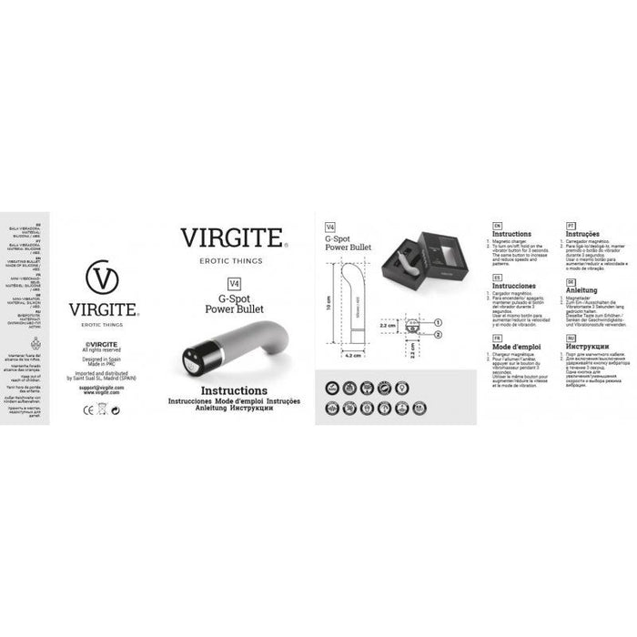 Virgite - G-Spot Power Bullet G-Spot Vibrator V4 12 x 2,8 cm - Paars-Erotiekvoordeel.nl