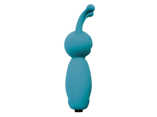 Virgite - Mini Vibrator Met Twee clitoris Antennes - Blauw-Erotiekvoordeel.nl