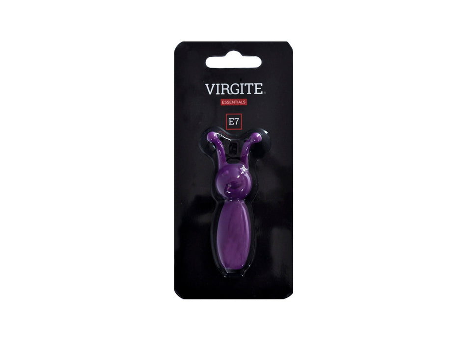 Virgite - Mini Vibrator Met Twee clitoris Antennes - Paars-Erotiekvoordeel.nl