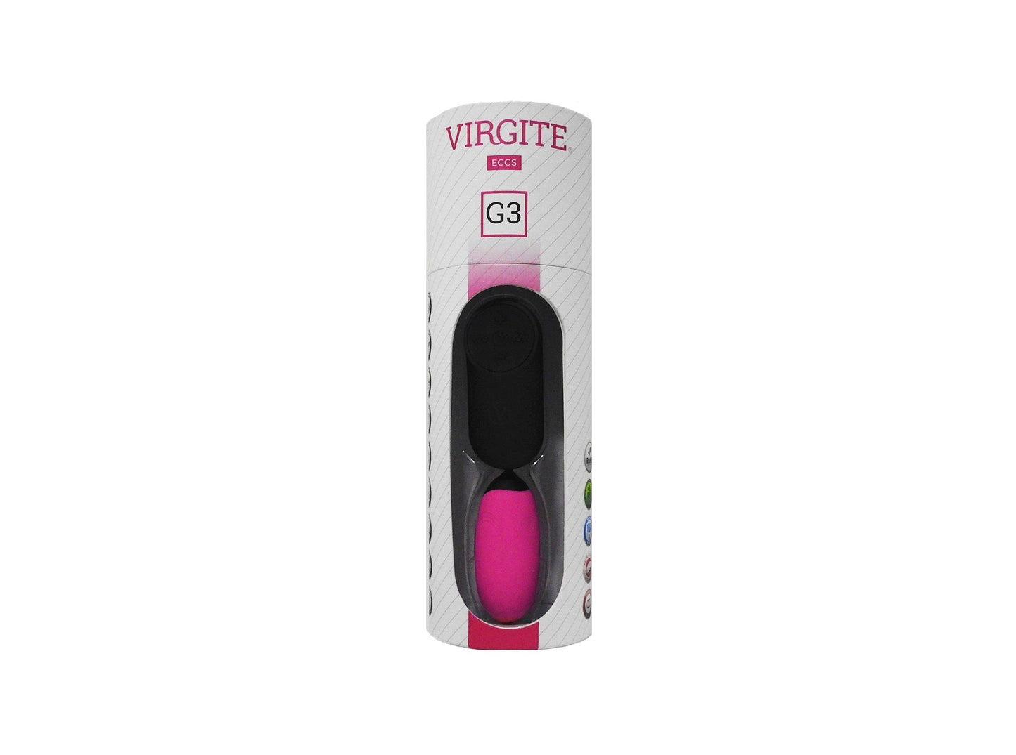 Virgite - Vibrerend Eitje Oplaadbaar Met Draadloze Afstandsbediening G3 - Roze