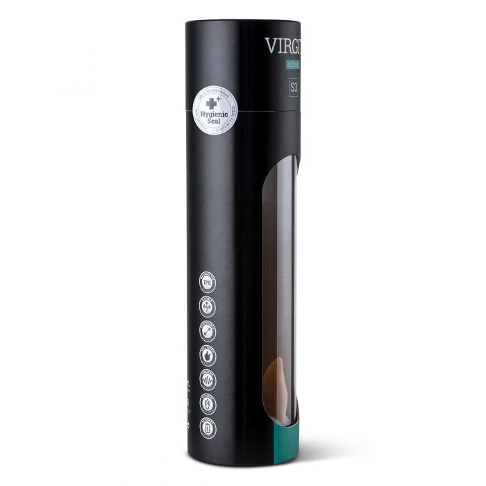 Virgite - Vibrerende penis sleeve die echt aanvoelt Met clitoris Stimulator - 16.2 cm - Lichte Huidskleur-Erotiekvoordeel.nl