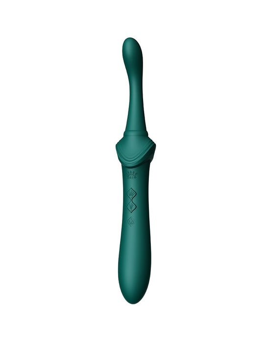 Zalo - Bess 2 - Verwarmde Pinpoint Clitoris Vibrator- Met Extra opzetstukken - Smaragdgroen-Erotiekvoordeel.nl