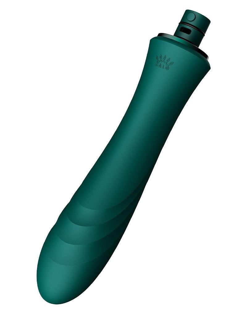 Zalo - Sesh - Verwarmende Stotende Vibrator met Afstandsbediening - Smaragd Groen-Erotiekvoordeel.nl