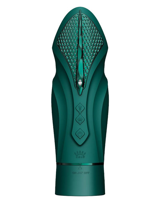 Zalo - Sesh - Verwarmende Stotende Vibrator met Afstandsbediening - Smaragd Groen-Erotiekvoordeel.nl