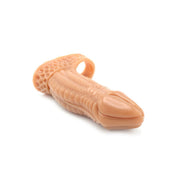 Kiotos Monstar 04 - Penis Sleeve - Penisverlenging - Met Ball Stretcher Opening - Siliconen - Beige-Laced-up.nl