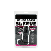 Kiotos Monstar 05 - Penis Sleeve - Penisverlenging - Met Ball Stretcher Opening - Diameter Ø 50 mm - Siliconen - Zwart-Laced-up.nl