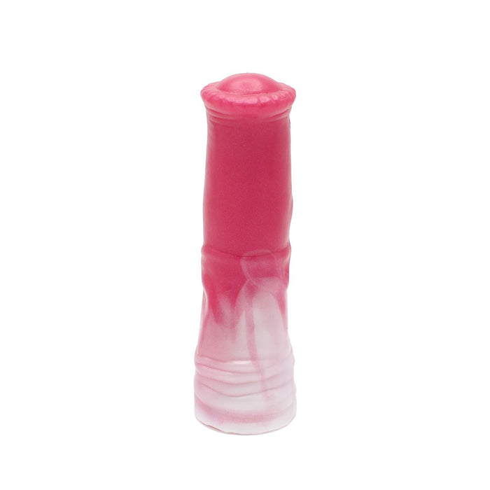 Kiotos Monstar 11 - Penis Sleeve - Penisverlenging - Met Ball Stretcher Opening - Inbreng Lengte 170 mm - Siliconen - Roze Wit-Laced-up.nl