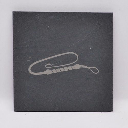 Laced-Up Lasered Slate Coasters - 4 pieces