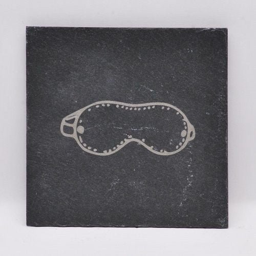 Laced-Up Lasered Slate Coasters - 4 pieces