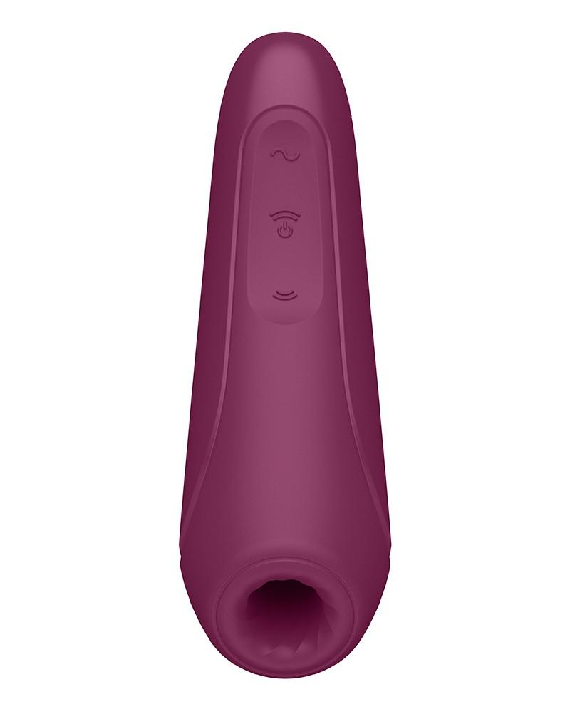 Satisfyer Curvy 1+ Rose Red App Connect Clitoris Vibrator- Laced-up.nl