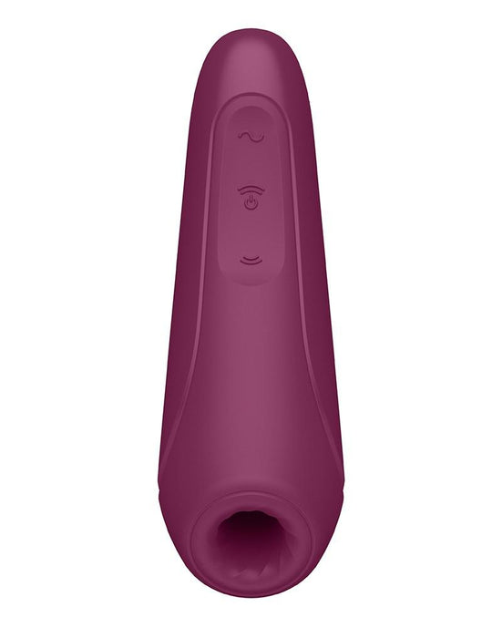 Satisfyer Curvy 1+ Rose Red App Connect Clitoris Vibrator- Laced-up.nl