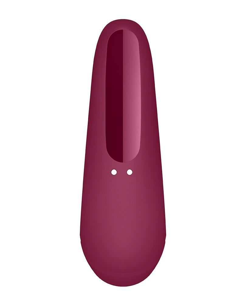 Satisfyer Curvy 1+ Rose Red App Connect Clitoris Vibrator- Laced-up.nl